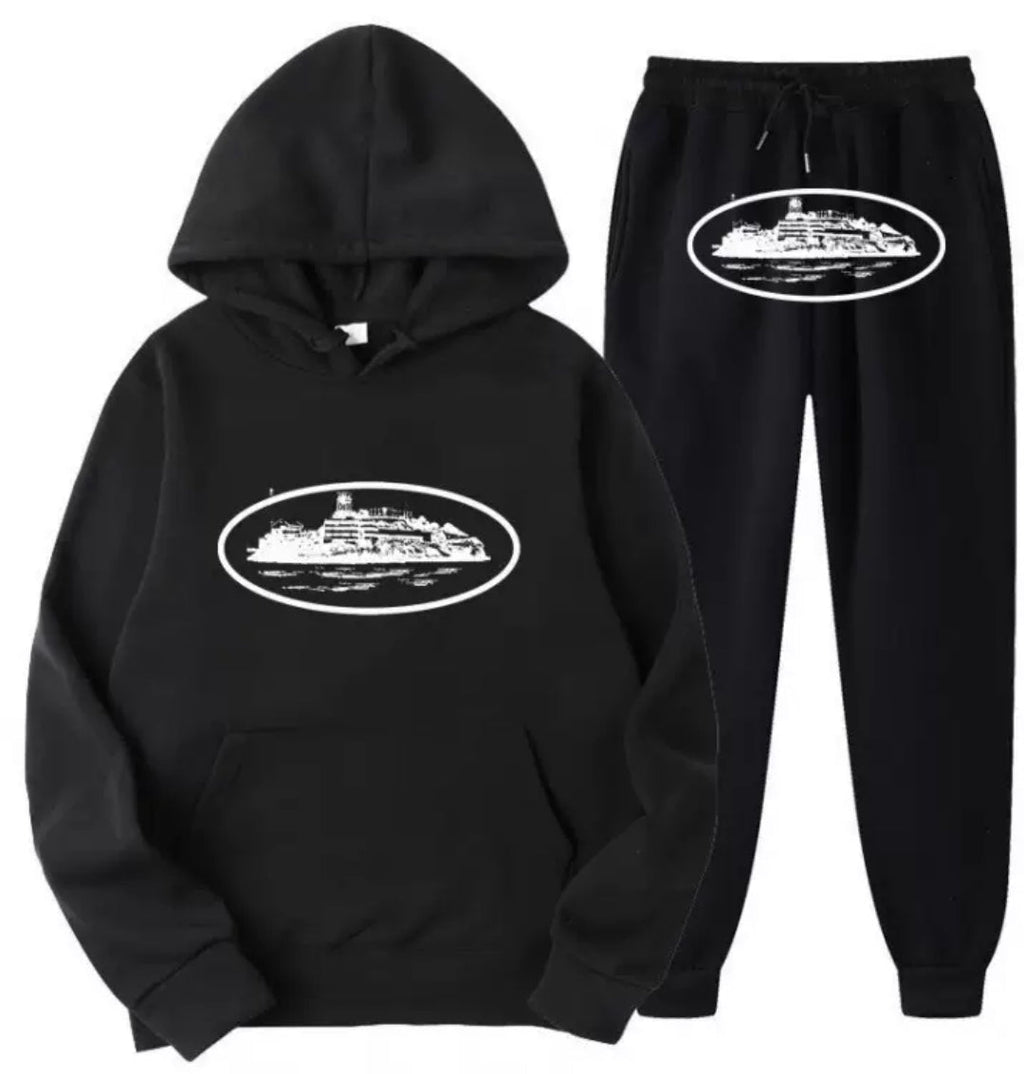 CRTZ - TRACKSUIT BLACK/WHITE