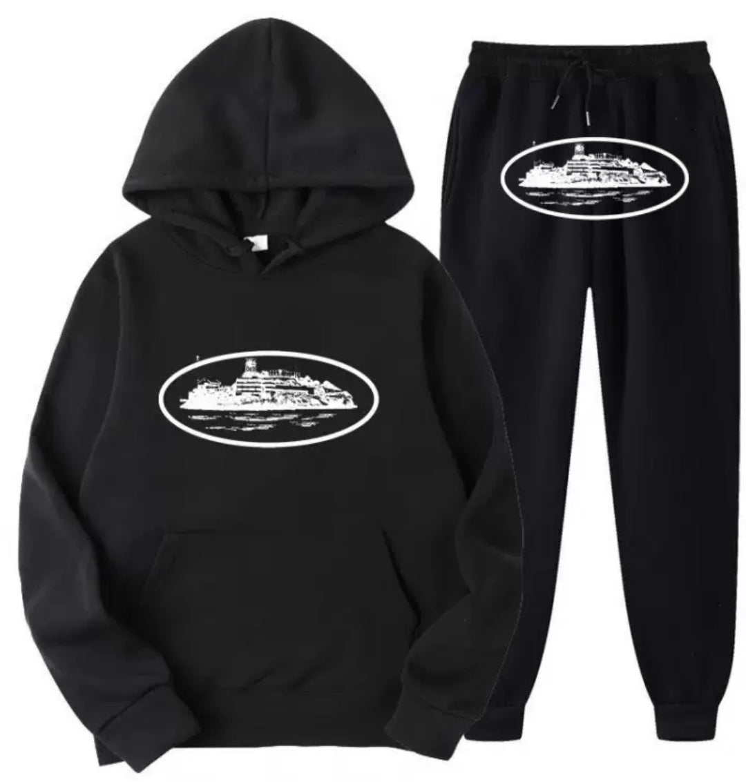 CRTZ - TRACKSUIT BLACK/WHITE