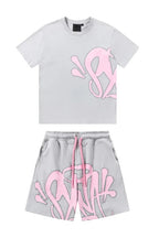 GRAFFITI - SHORT SET GREY/PINK