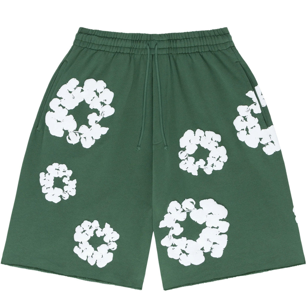 FLOWER - SHORTS GREEN