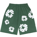 FLOWER - SHORTS GREEN