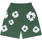 FLOWER - SHORTS GREEN