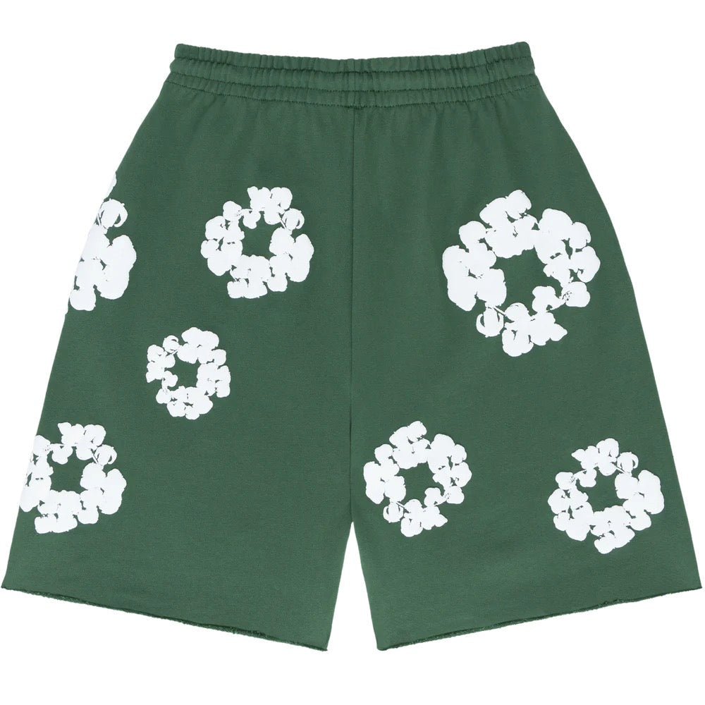 FLOWER - SHORTS GREEN