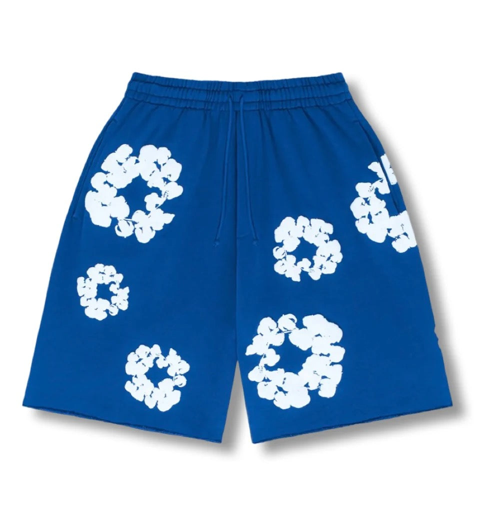FLOWER - SHORTS BLUE