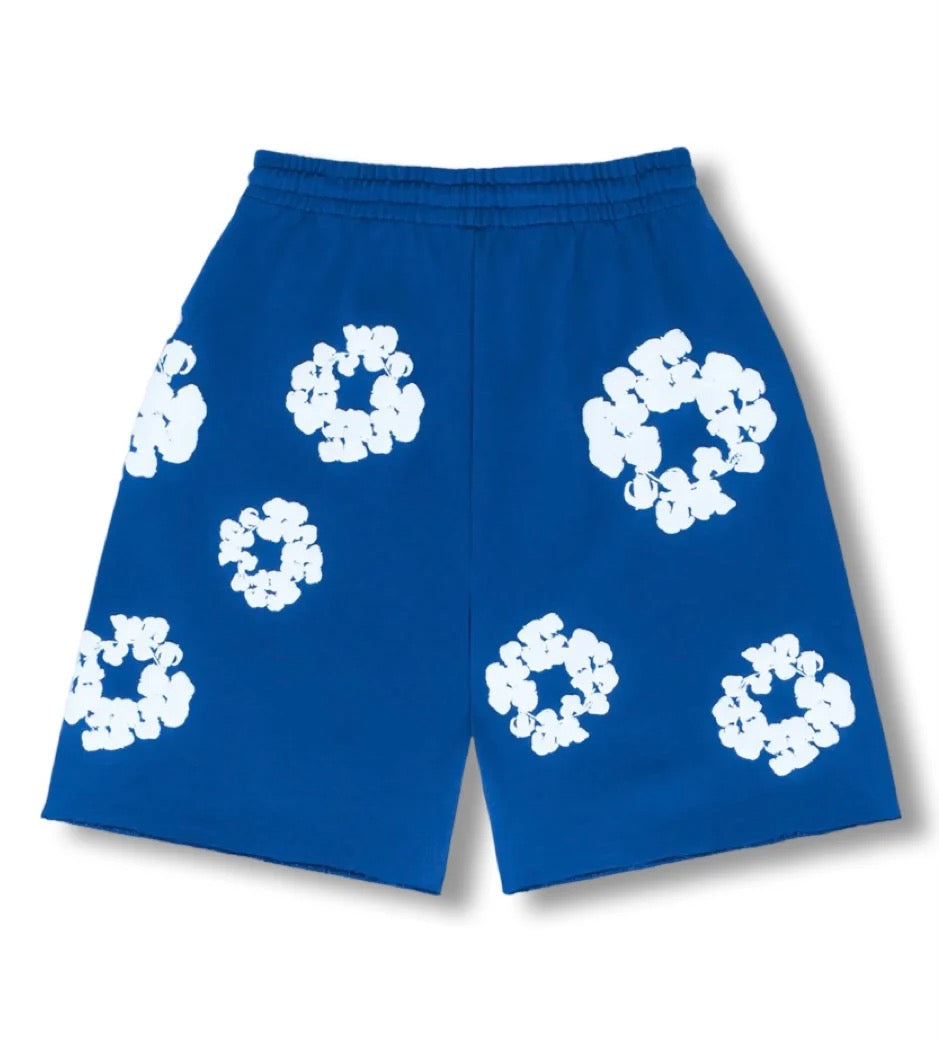 FLOWER - SHORTS BLUE