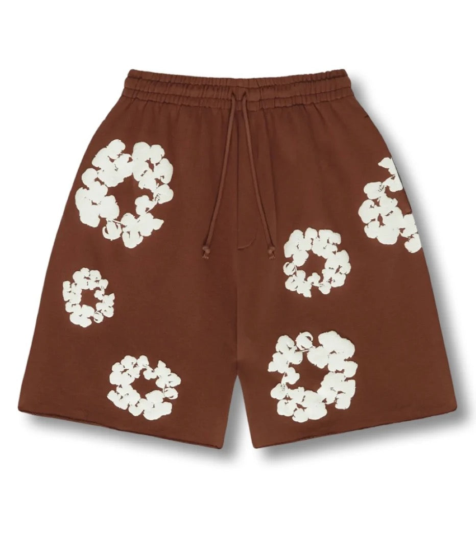 FLOWER - SHORTS BROWN