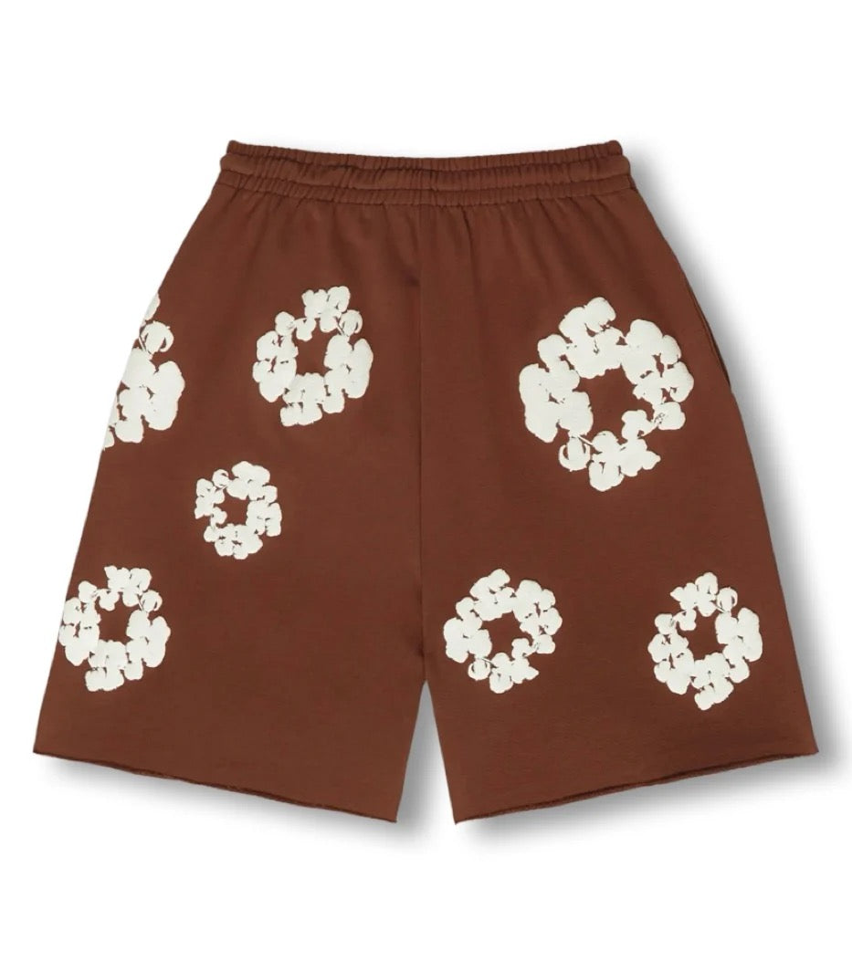 FLOWER - SHORTS BROWN