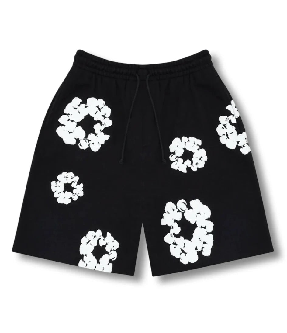 FLOWER - SHORTS BLACK