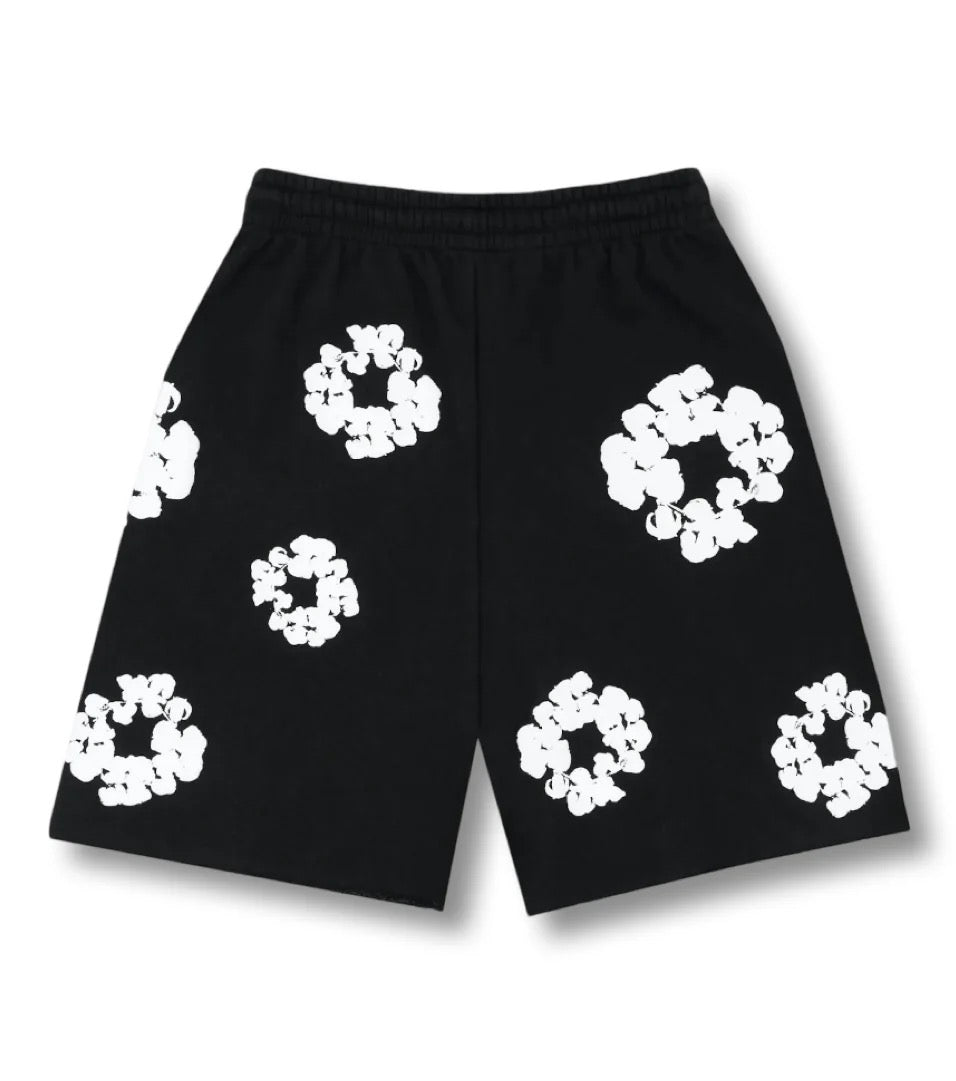 FLOWER - SHORTS BLACK