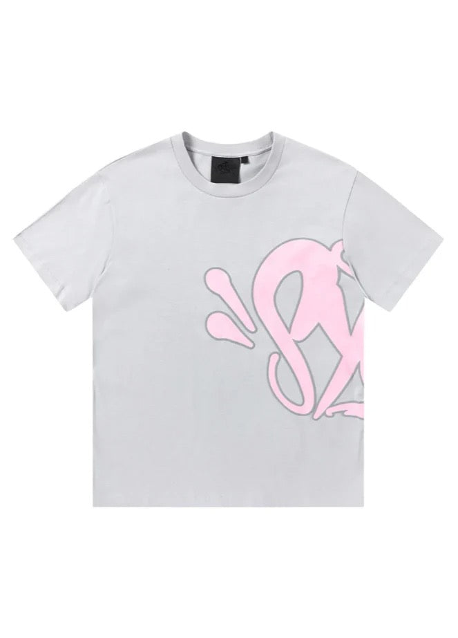GRAFFITI - SHORT SET GREY/PINK