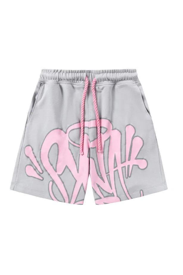 GRAFFITI - SHORT SET GREY/PINK