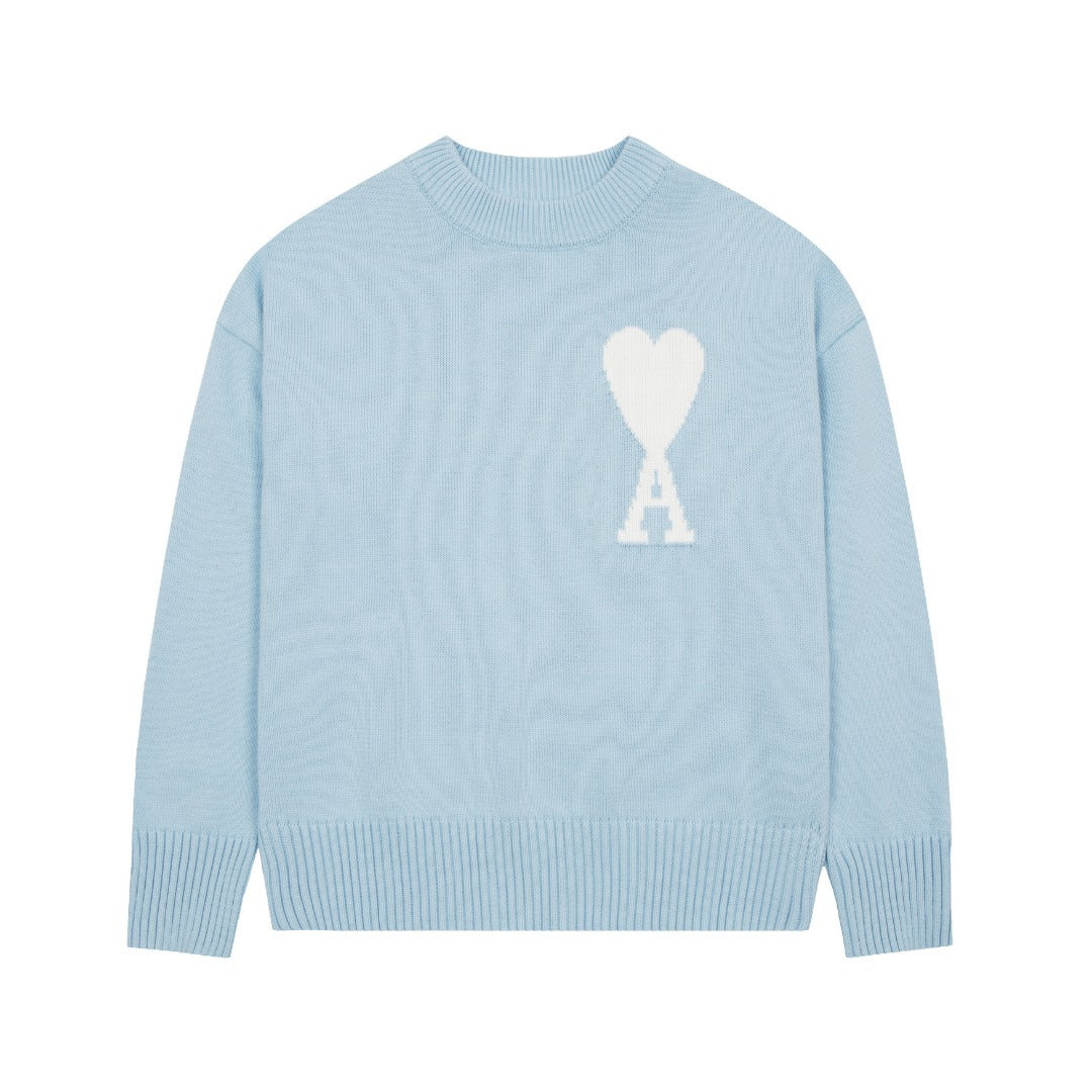 HEART - SWEATER LIGHT BLUE